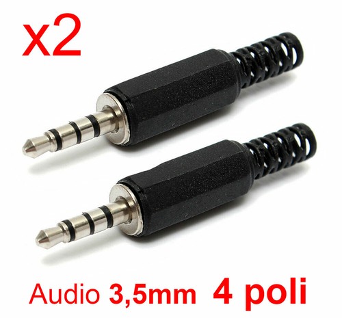 Connettori audio poli - x2,