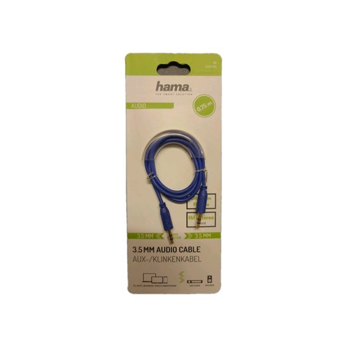 Hama cavo audio - cavo, "flexi-slim"
